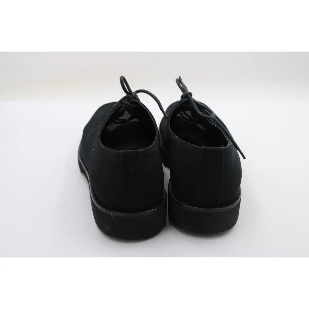 DONALD J. PLINER Men's size 12M Black Suede Oxfords Dress Shoes made‎ in Italy